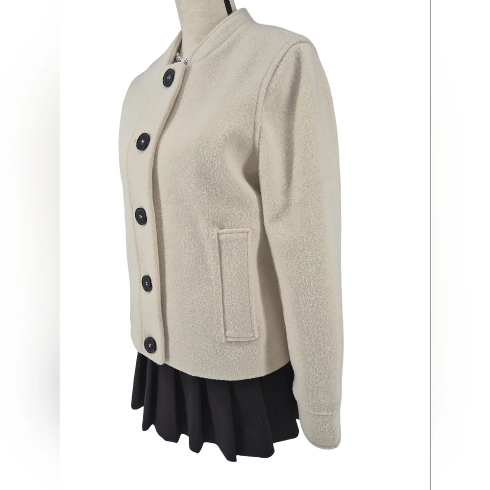 Timeless Alfani Cream Minimalist Jacket, Quiet Luxury, Parisian,‎ Sz Med